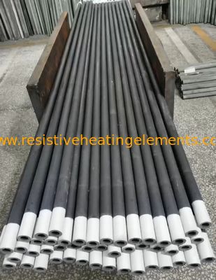 Elemen pemanas SiC tipe batang lurus untuk tungku suhu tinggi